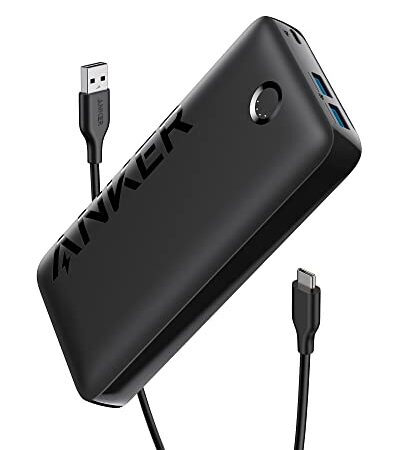 Anker 335 Power Bank (PowerCore 20K), Cargador portátil de 20 W con Carga rápida USB-C, Compatible con el iPhone de Las Series 13/12, Samsung, iPad Pro, AirPods, Apple Watch y más.