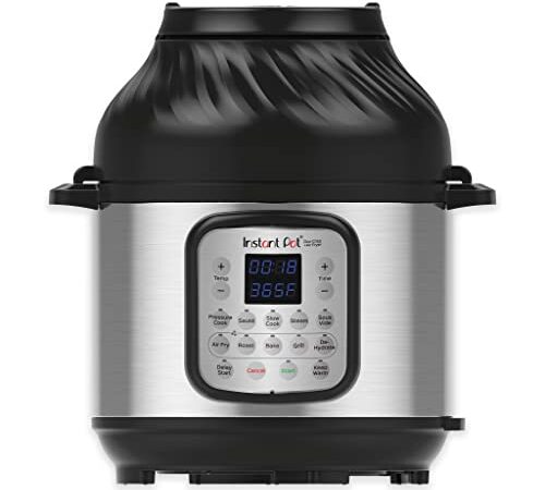 Instant Pot Freidora DUO CRISP + Air Fryer 8L Multicocina. 11 funciones en 1: olla a presión, sartén, vaporera, olla de cocción lenta