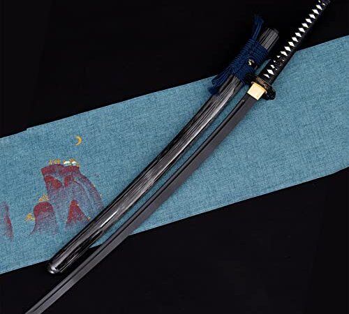 Katana de madera hecha a mano de 103cm,hoja de tablero de alta presión de dureza ultra alta,no es fácil de romper,espada samurái japonesa para regalos decoración cosplay exhibición colección kendo