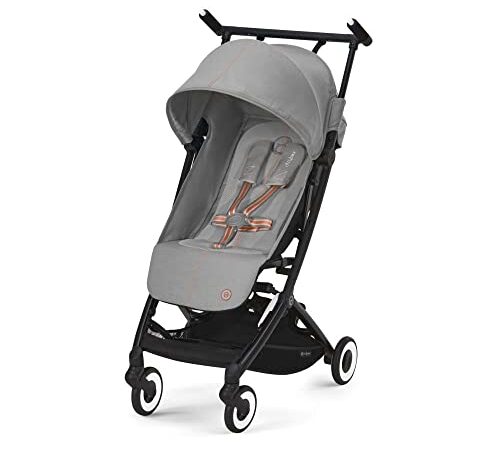 CYBEX Gold Sillita de paseo Libelle, De 6 meses a 4 años aprox (máx. 22 kg), Ligero (sólo 5,9 kg), Lava Grey (Gris)