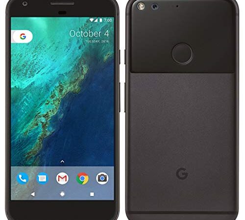 Google Pixel AMOLED - Smartphone (12,7 cm (5 pulgadas), pantalla táctil capacitiva, 128 GB, Android) Bastante negro) (reacondicionado)