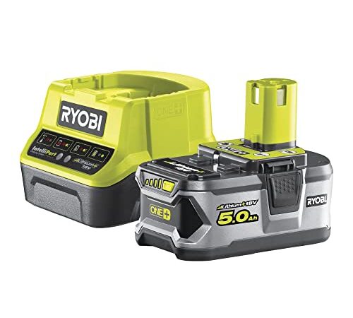Ryobi 5133003366 - Pack cargador 1 h + 1 batería litio-ion 18v 5,0 ah