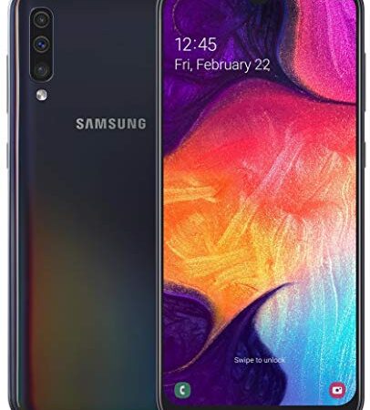 Samsung Galaxy A50 SM-A505F 16,3 cm (6.4") 4 GB 128 GB SIM doble 4G Negro 4000 mAh - Smartphone (16,3 cm (6.4"), 1080 x 2340 Pixeles, 4 GB, 128 GB, 25 MP, Negro)