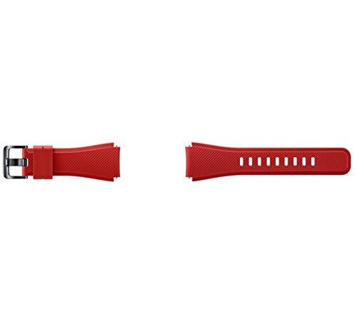 Samsung Gear S3 - Correa de reloj intercambiable, estilo silicona, color rojo