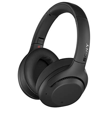 Sony WH-XB900N - Auriculares Inalámbricos Noise Cancelling (Bluetooth, Extra Bass, 30h de batería, Carga Rápida, Óptimo para trabajar, Micro para llamadas manos libres), Negro