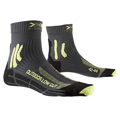 X-Socks CALCETIN TREK OUTDOOR LOW CUT HOMBRE (MULTIPLO 3 UDS) ANTHRACITE/LIME TALLA 35/38