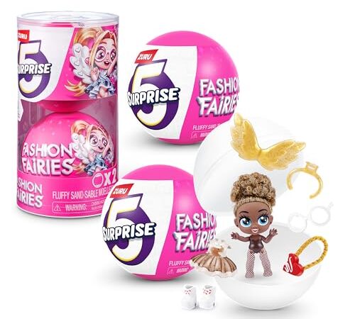 5 Surprise Fashion Fairies de ZURU, Misterio, coleccionables, Moda, Hada, Sorpresa, Descubrir, (2 Capsules)