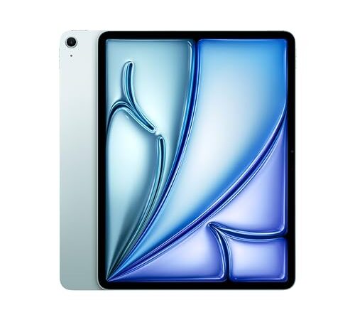 Apple iPad Air de 13 Pulgadas (M2): Pantalla Liquid Retina, 128 GB, cámara Frontal de 12 Mpx en Horizontal y cámara Trasera de 12 Mpx, Wi-Fi 6E, Touch ID, autonomía de Sol a Sol - Azul