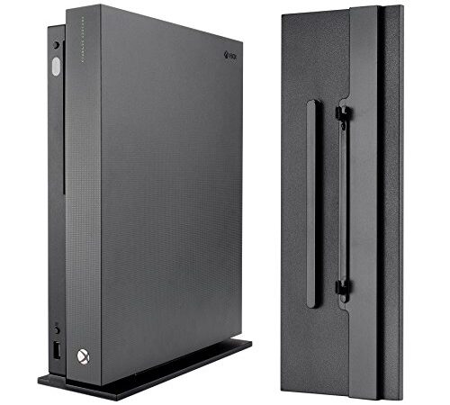 eXtremeRate Soporte Vertical para Xbox One X Armazón de enfriamiento Bases para Xbox One Perpendicular Accesorios para la Consola de Xbox One X Negro