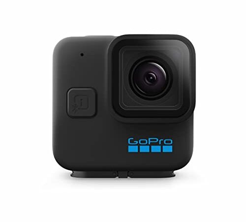 GoPro HERO11 Black Mini - Cámara de acción compacta a Prueba de Agua con Video Ultra HD 5.3K60, imágenes fijas de 24.7MP, Sensor de Imagen de 1/1.9", transmisión en Vivo, estabilización