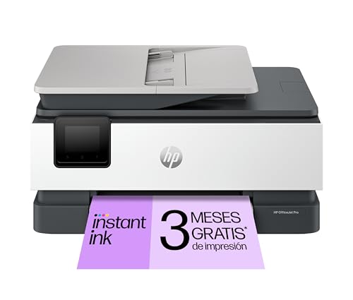 HP OfficeJet Pro 8122e - Impresora multifunción profesional de tinta, Copia, Escáner, Mobile Fax, Wi-Fi, 3 meses de impresión Instant Ink con HP+