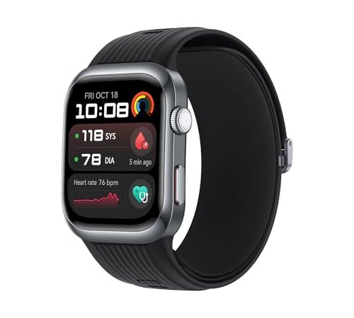 HUAWEI Watch D2, Pantalla AMOLED de 1,82, Monitorización en Tiempo Real de la Presión Arterial, ECG, Monitorización Exhaustiva del Sueño, SpO2, Asistencia Sanitaria Familiar, Llamadas, Negro