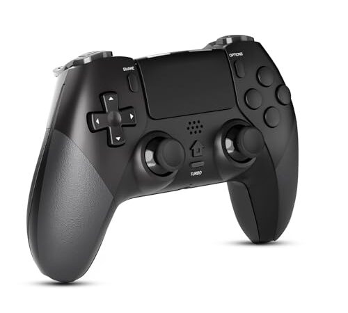 LATEC Mando para PS4,Mando Inalámbrico para P4 Slim/Pro con Vibración, Turbo, Sensor Giroscopio, Conector de Audio y Panel Táctil