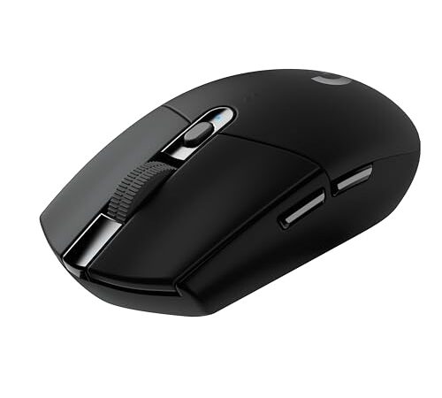 Logitech G305 LIGHTSPEED Ratón Gaming Inalámbrico, Captor HERO 12K, 12,000 DPI, Ultra-ligero, Batería de 250h, 6 Botones Programables, Memoría Integrada, PC/Mac - Negro