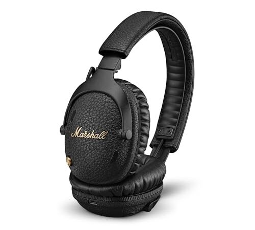 Marshall Monitor III ANC Auriculares con Cancelación Activa de Ruido, Inalámbricos Bluetooth, 70 Horas de Reproducción - Negro