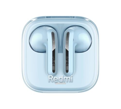 Xiaomi Redmi Buds 6 Active - Auriculares inalámbricos, cancelación de Ruido, Ligeros, hasta 36 Horas de autonomía, Bluetooth 5.3, Azul (Versión ES)