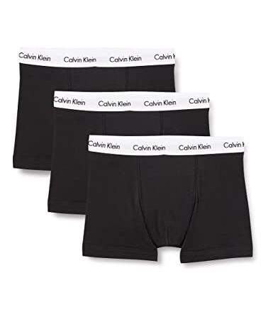 Calvin Klein Trunk 3pk 0000u2662g Bóxer, Negro (Black), L (Pack de 3) para Hombre