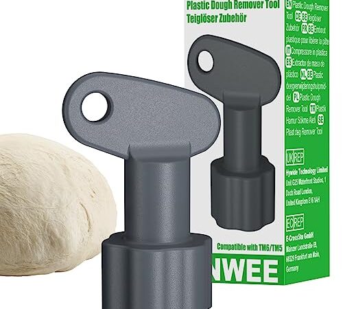 Inwee Removedor De Masa Compatible con Thermomix TM6 TM5, para Accesorios Thermomix, Cuchillo De Flor De Masa Ayuda Giratoria Ayuda Giratoria Pieza De Repuesto, Elimina rápidamente la masa