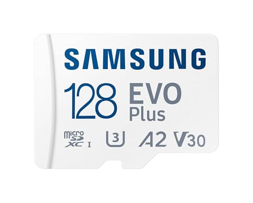 Samsung EVO Plus 128GB microSD SDXC U3 Clase 10 A2 Tarjeta de Memoria 130MB/S Adaptador 2021