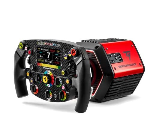 Thrustmaster T818 Ferrari SF1000 Simulator, Volante de Carreras Force Feedback Direct Drive para PC, con Licencia Oficial de Ferrari